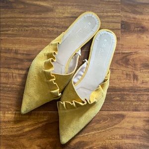 Zara Yellow Mules